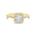 Diamond Halo Engagement Ring