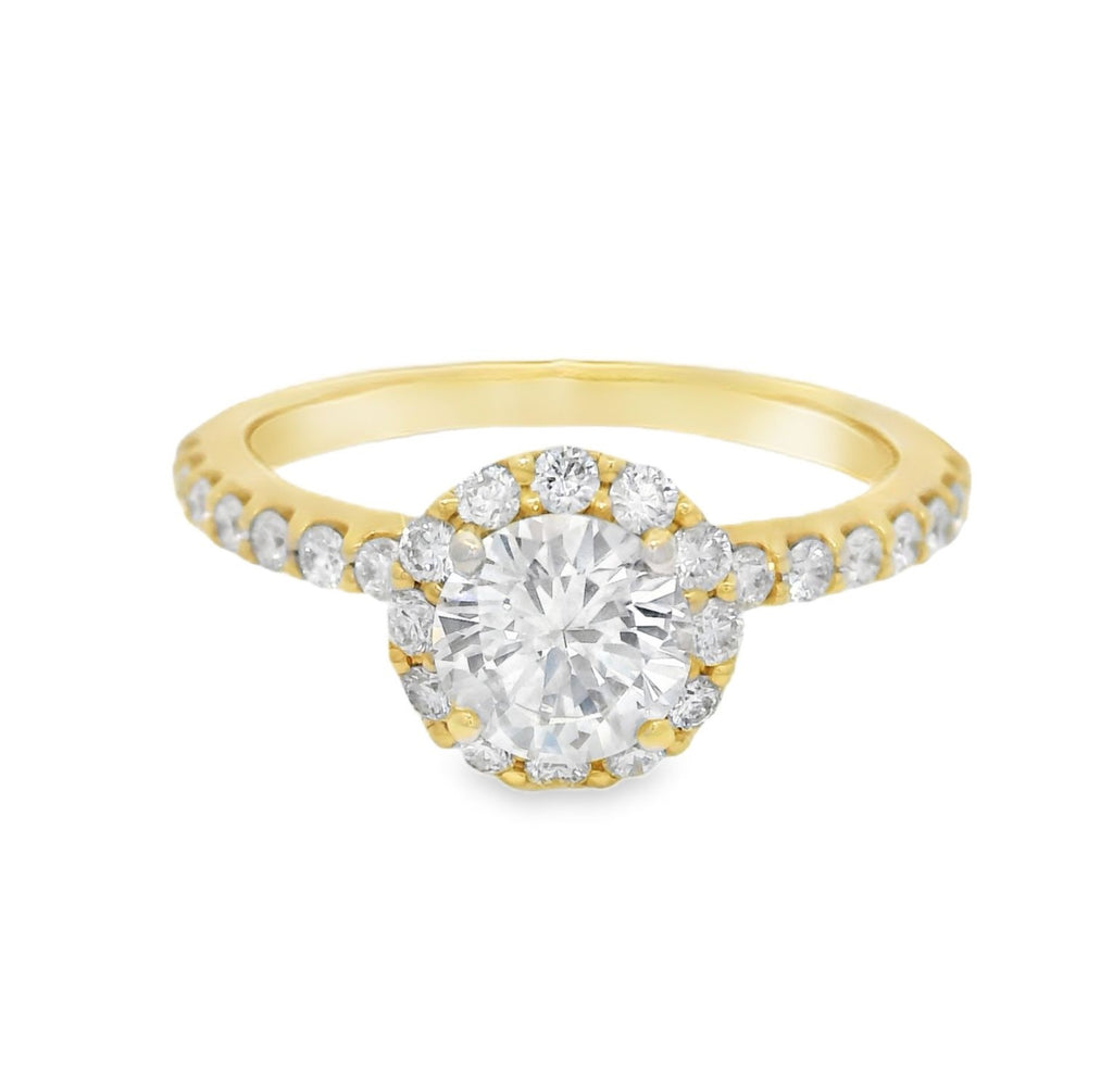 Platina Diamond Engagement Ring, view 3