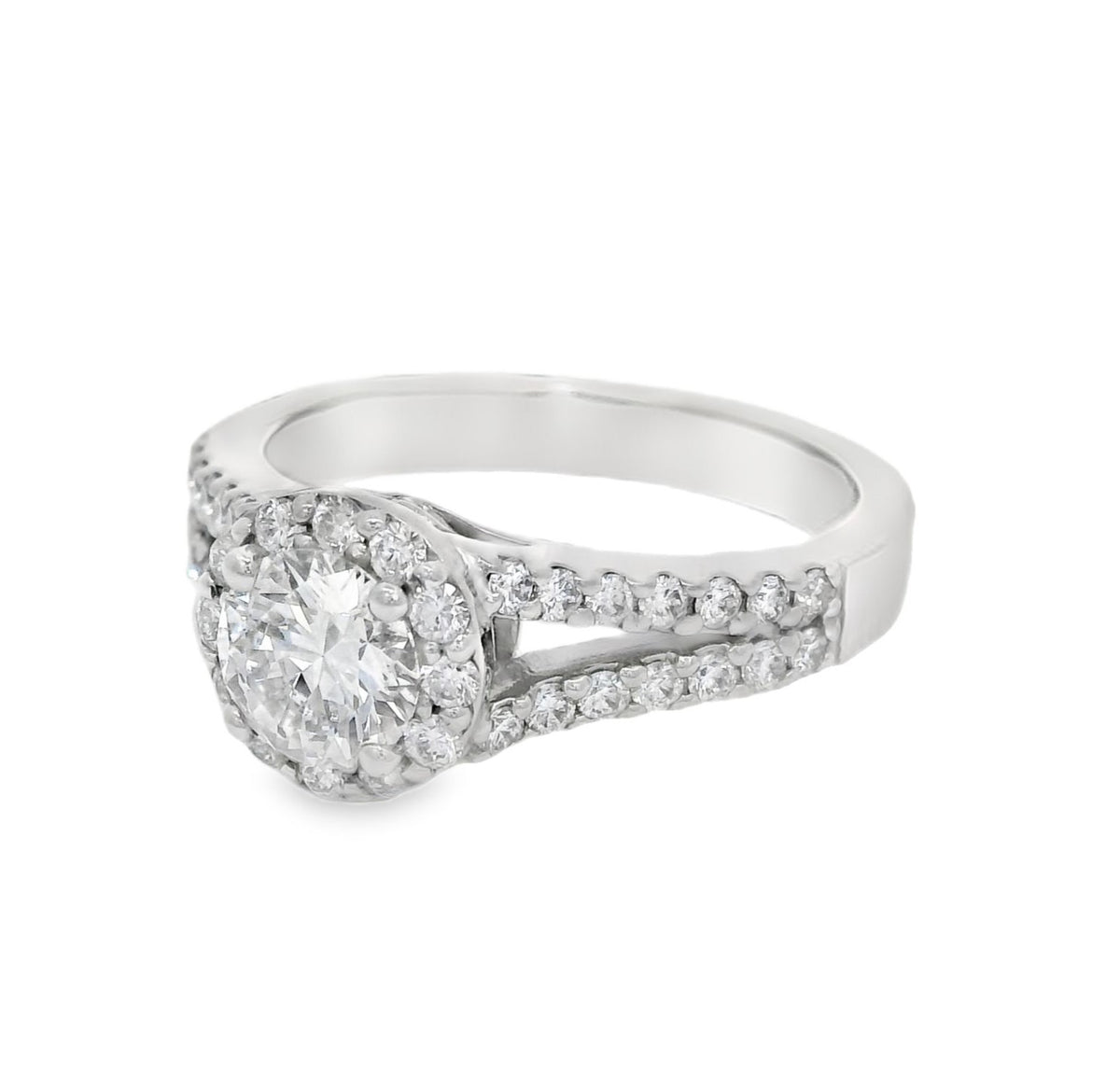 Chrysalis Platinum Custom Engagement Ring, view 2