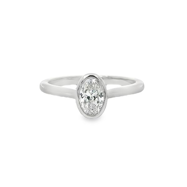 Bezel Oval Engagement Ring