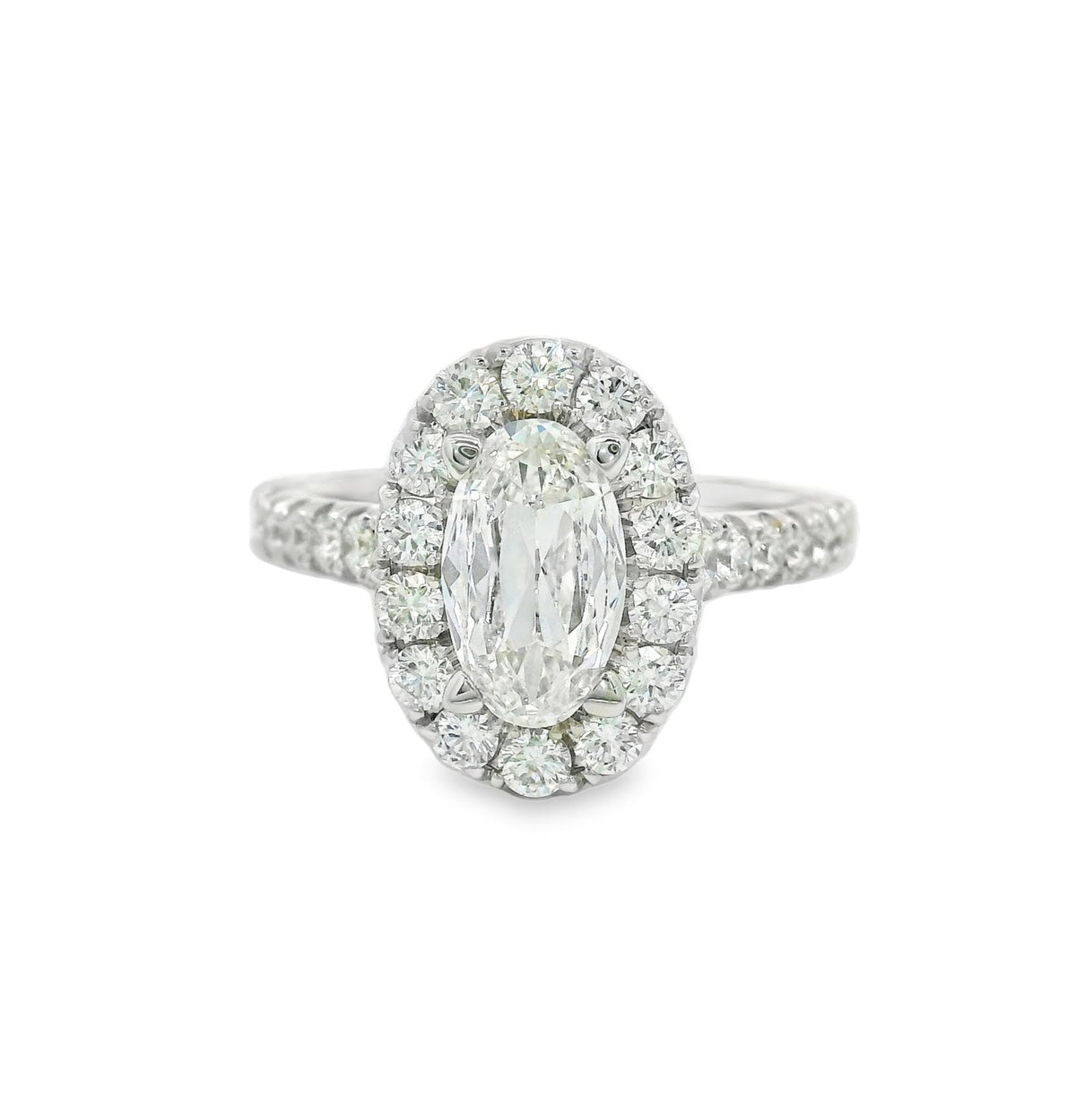 Allouche Diamant Oval Halo Engagement Ring