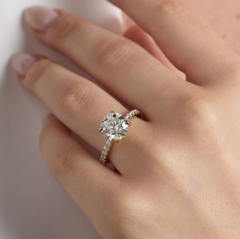 Round Engagement Ring