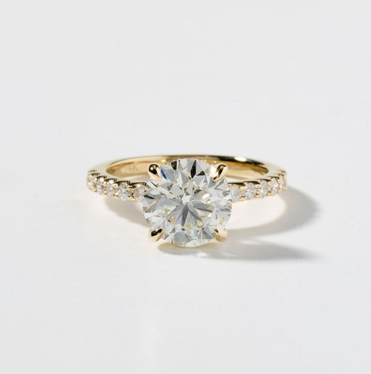 Round Engagement Ring
