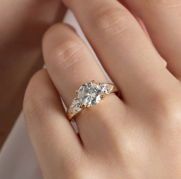 Three Stone Engagement Ring