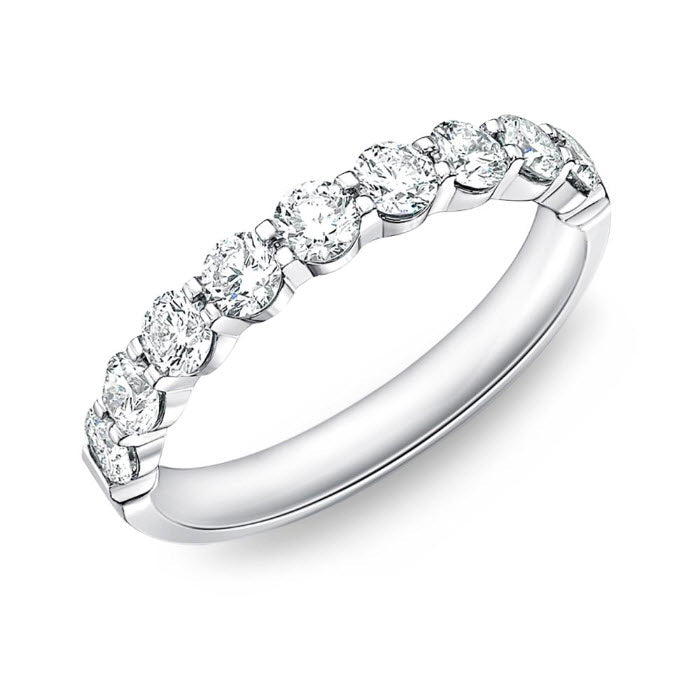 Memoire Platinum Petite Prong Band