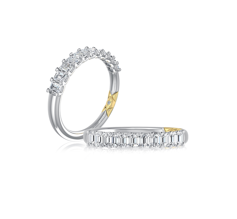 Emerald Cut Diamond Band