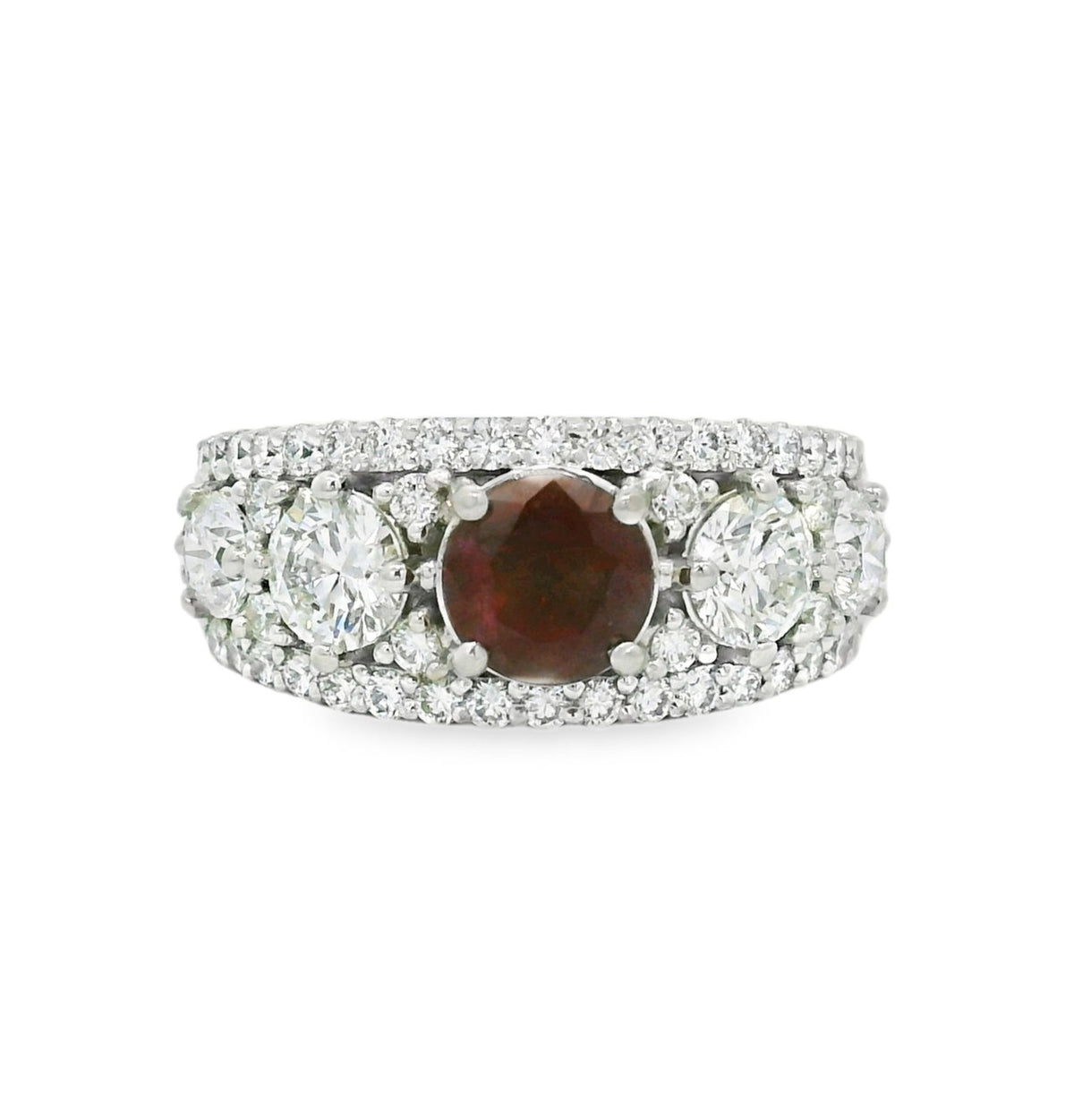 Ruby and Diamond Fashion Band