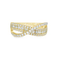 Arya's Collection Diamond Crossover Ring