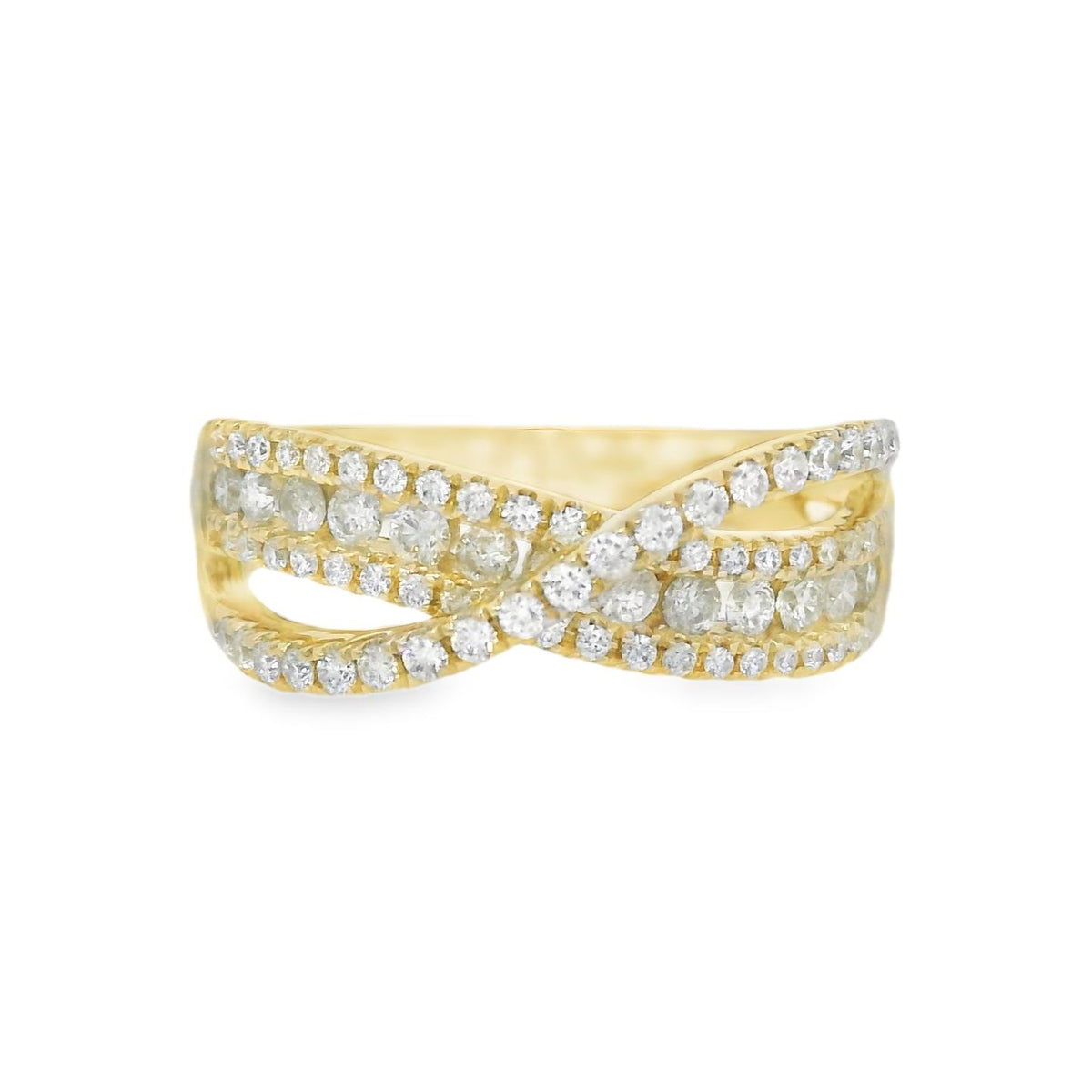 Arya's Collection Diamond Crossover Ring