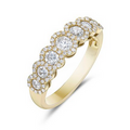 Arya's Collection Oval Halo Ring