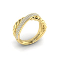 Vlora Jewels Twist Crossed Ring