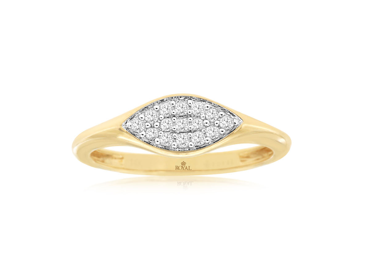Royal Jewelry Manufacturing Pave Diamond Ring