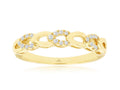 Royal Jewelry Manufacturing Diamond Open Tear Drop Ring