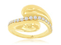 Royal Jewelry Manufacturing Diamond Bypass Ring