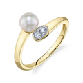 Shy Creations Diamond and Pearl Bypass Ring