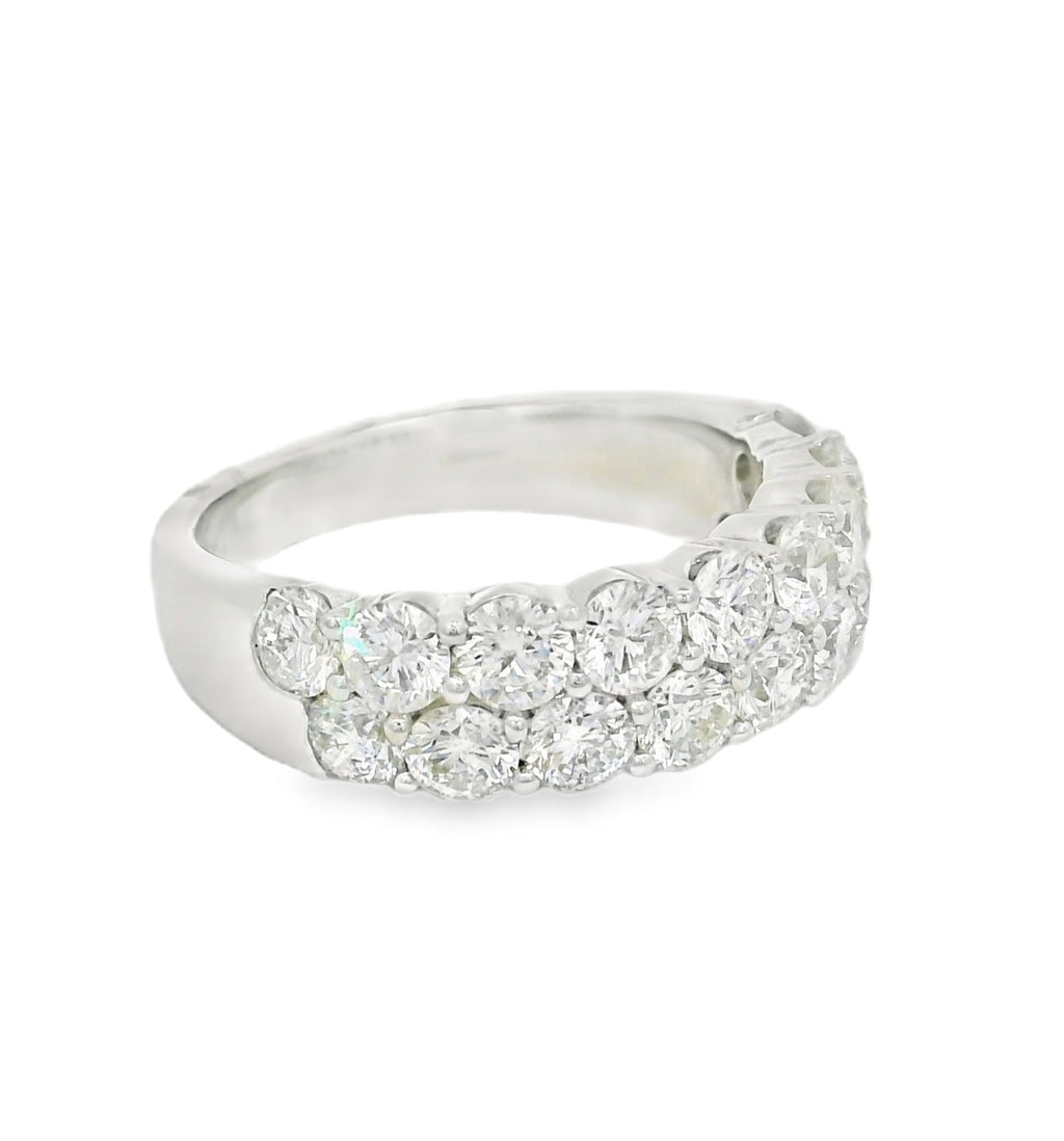 Arya's Collection Diamond Double Row Band, view 2