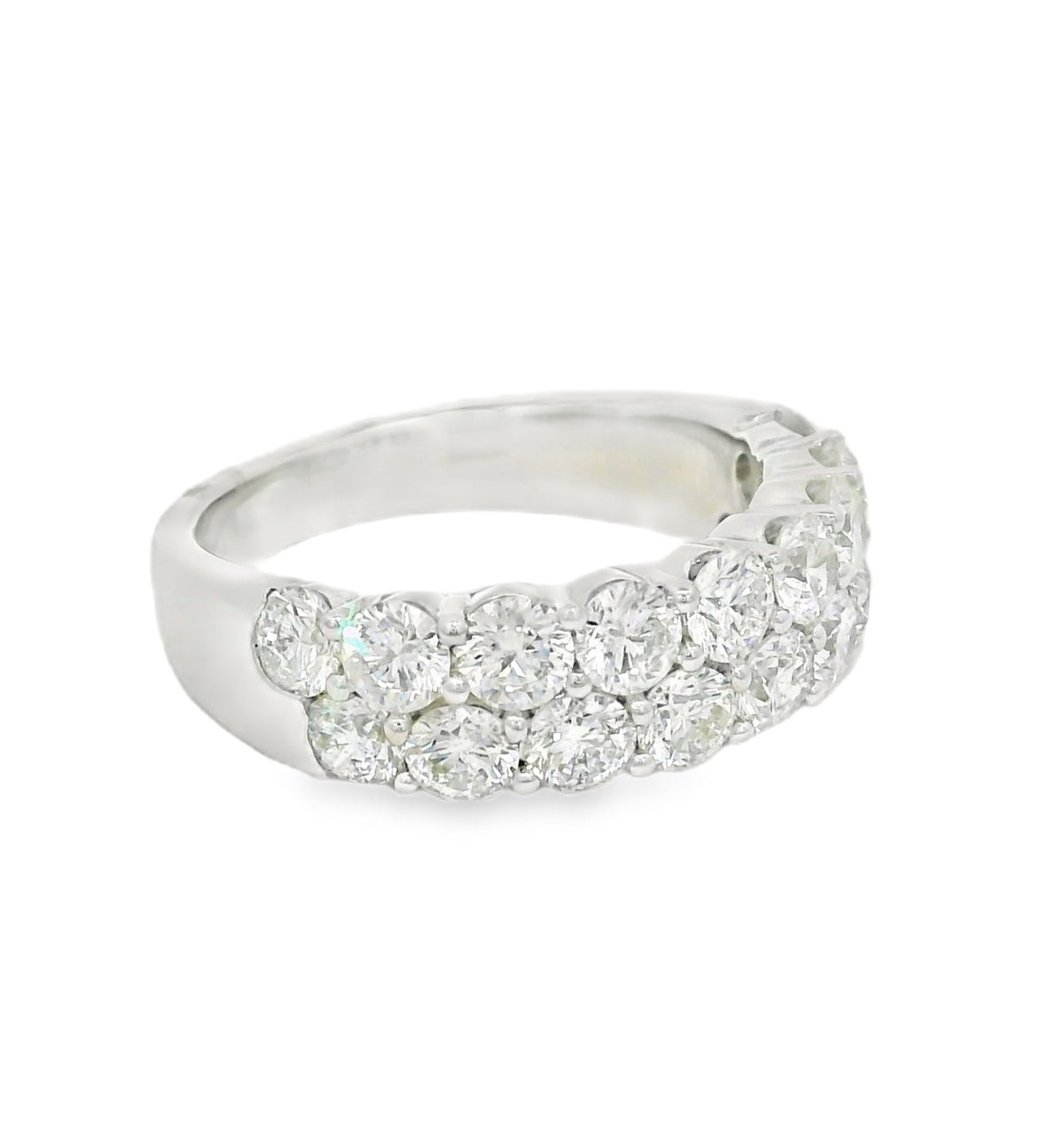 Arya's Collection Diamond Double Row Band, view 2