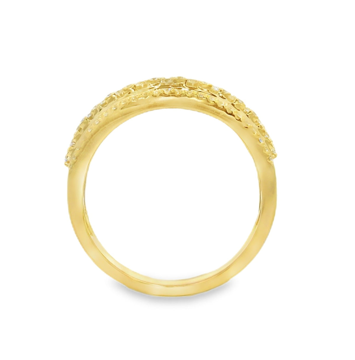 Arya's Collection Diamond Framed Pave Band, view 3