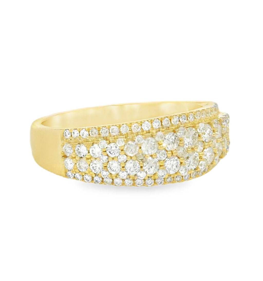 Arya's Collection Diamond Framed Pave Band, view 2