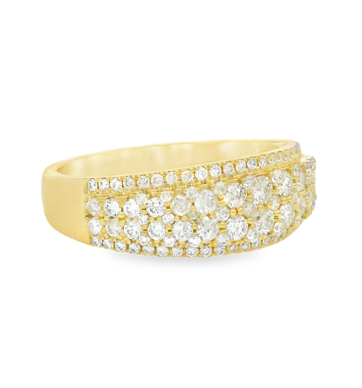 Arya's Collection Diamond Framed Pave Band, view 2