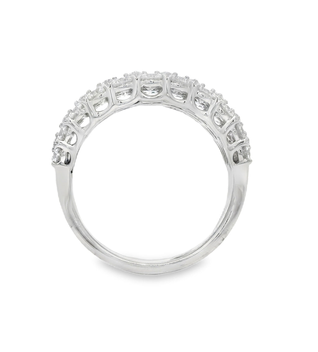 Arya's Collection Diamond Triple Row Pave Band, view 4