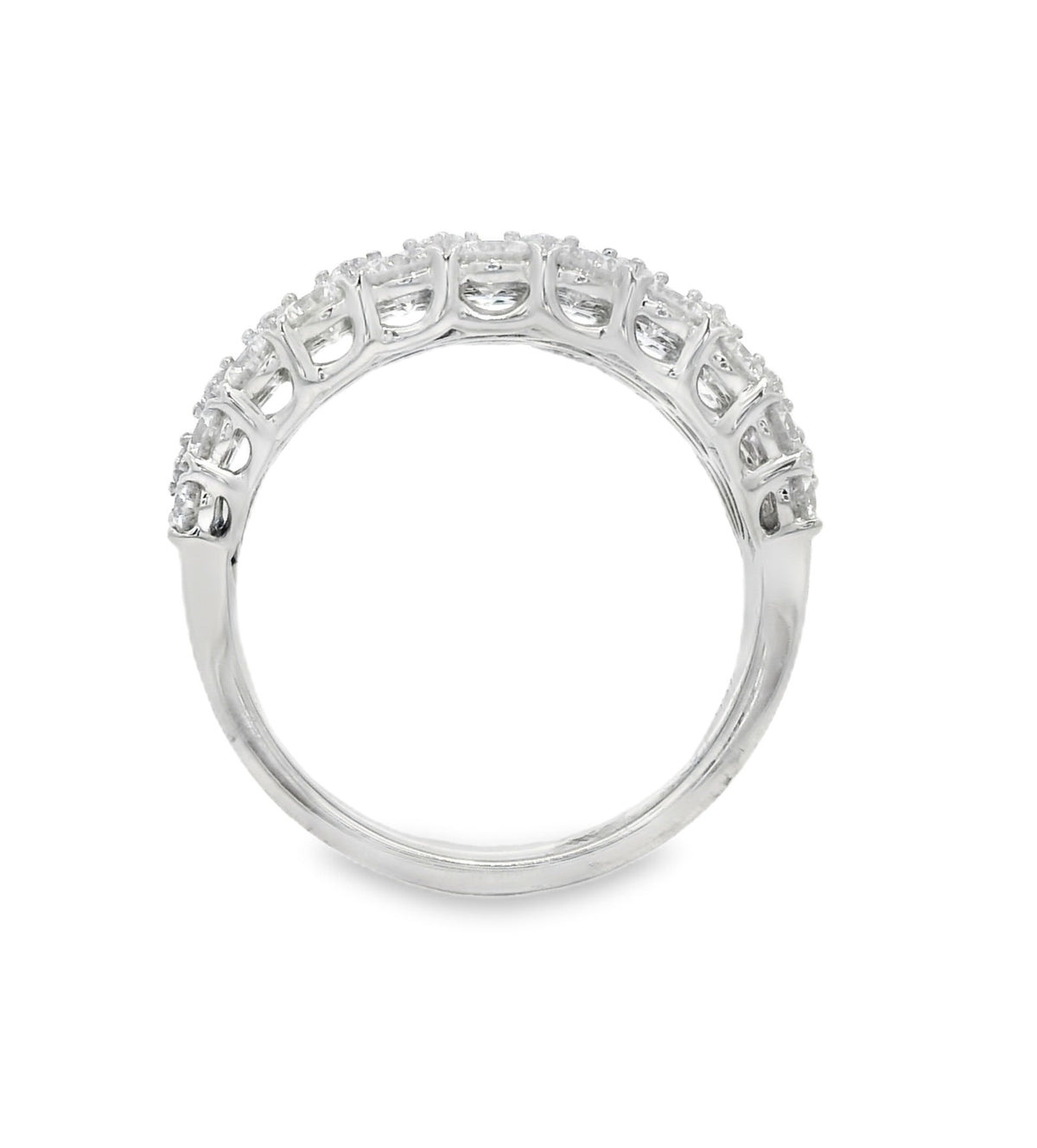 Arya's Collection Diamond Triple Row Pave Band, view 4