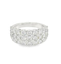 Arya's Collection Diamond Triple Row Pave Band