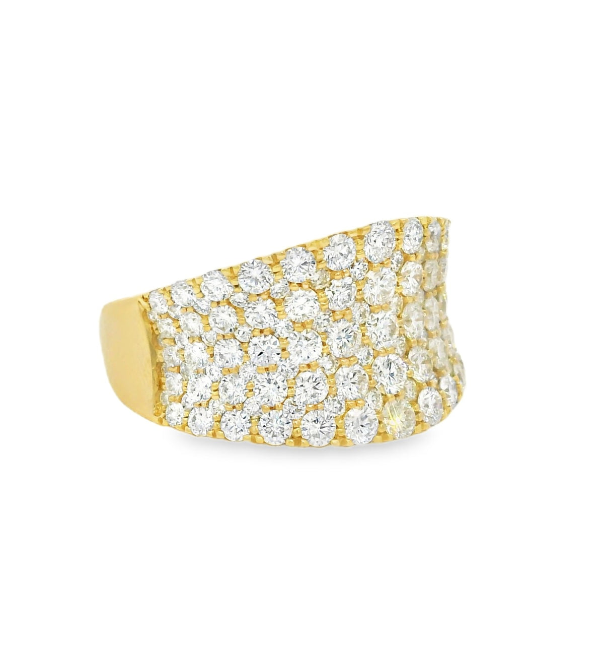 Arya's Collection Diamond Concave Pave Band, view 2