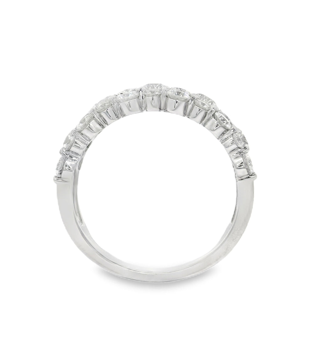 Arya's Collection Diamond Triple Row Band, view 3