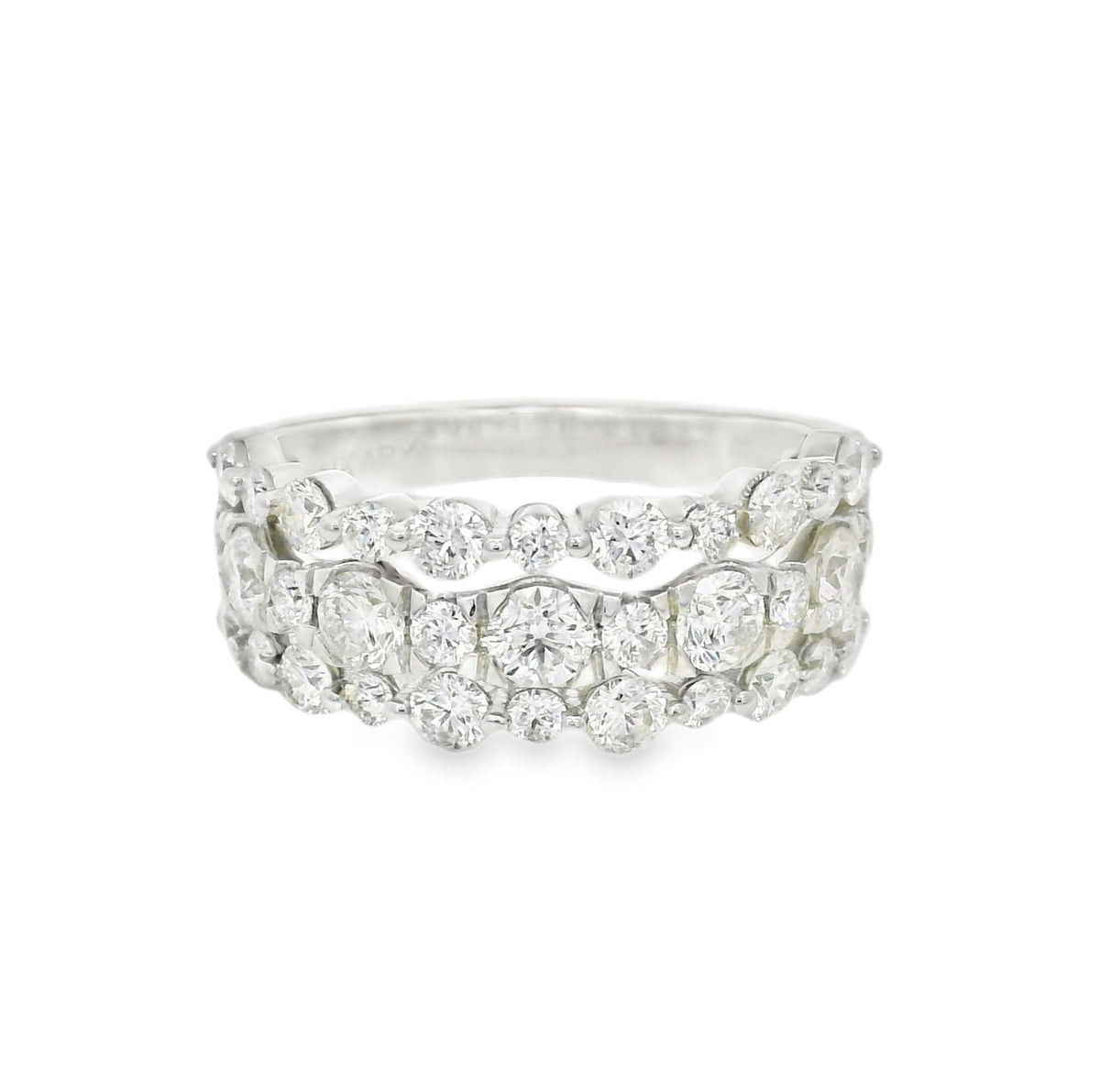 Arya's Collection Diamond Triple Row Band