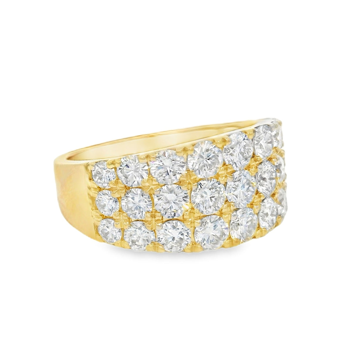 Arya's Collection Diamond Triple Row Band, view 2