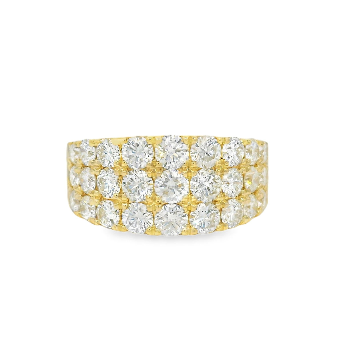 Arya's Collection Diamond Triple Row Band, view 3