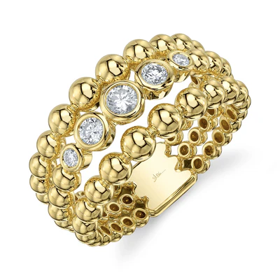 Shy Creations Diamond Bubble Bezel Ring