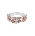 Namdar Diamonds Pink and White Pear Diamond Band