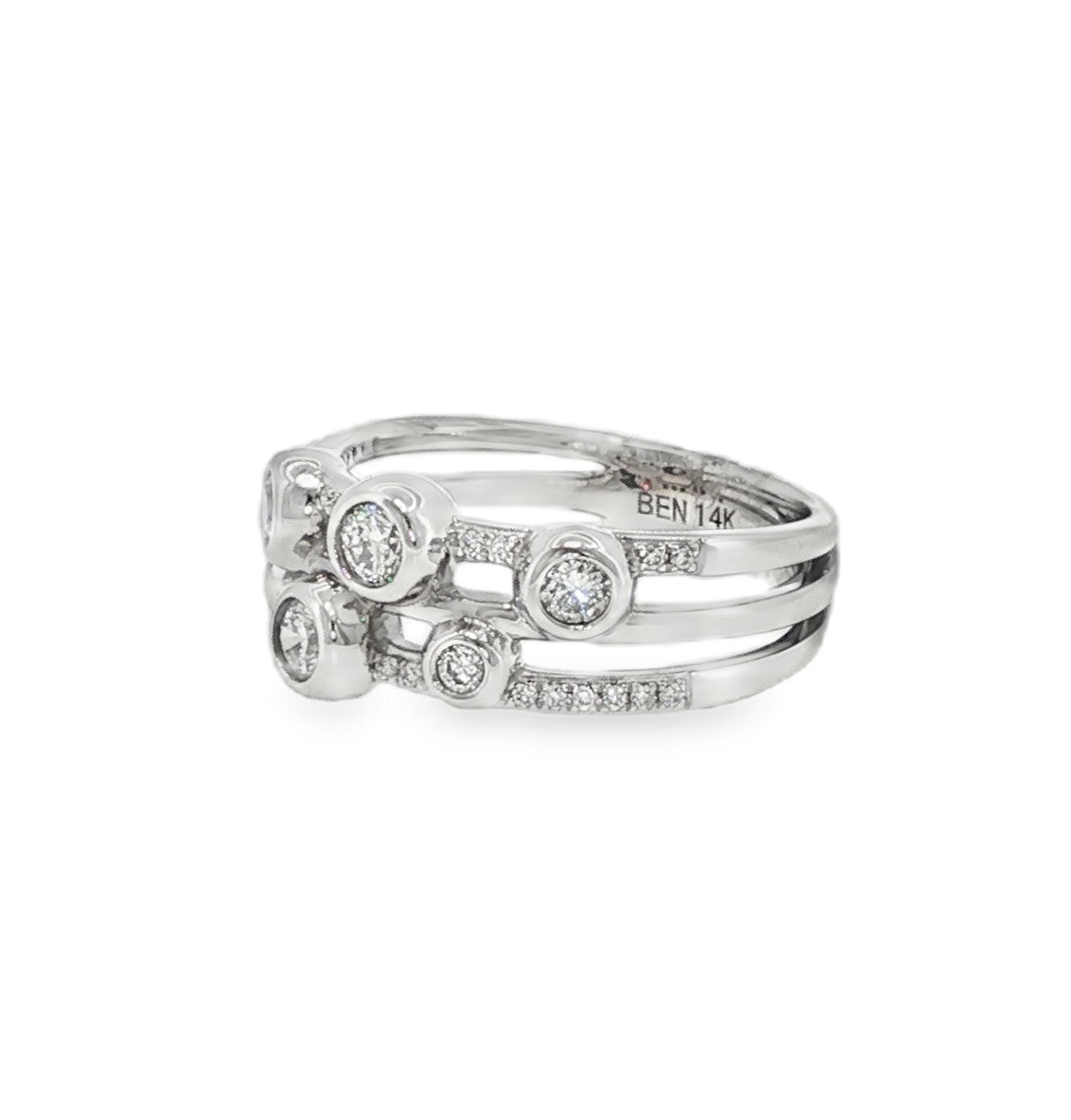 H.J. Namdar Diamond Bezel Galaxy Ring, view 2