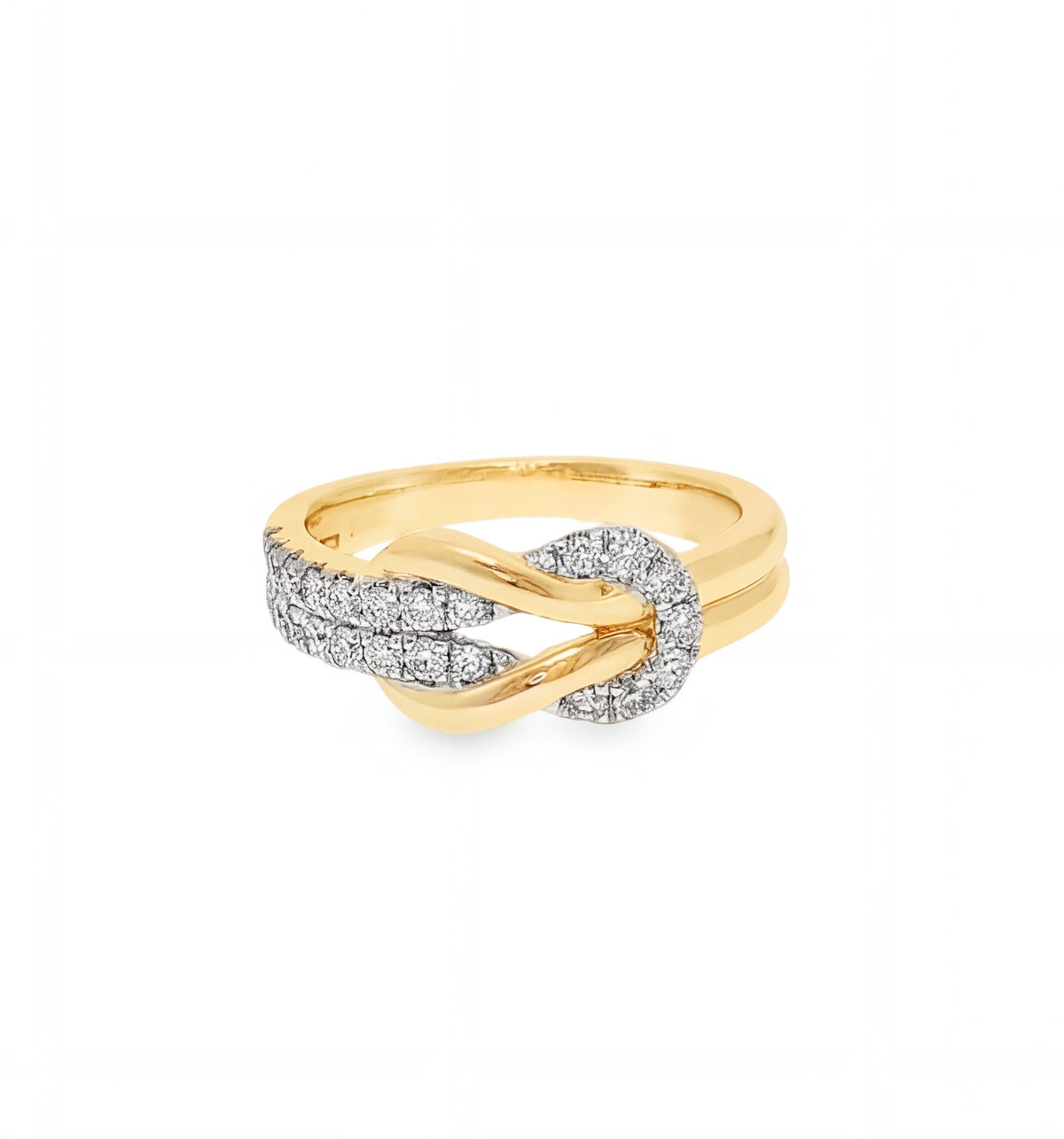 H.J. Namdar Diamond Love Knot Ring