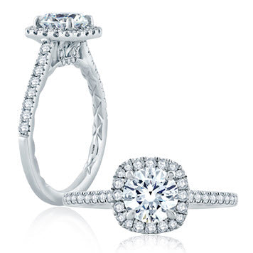 A. JAFFE Diamond Semi-Mount Ring