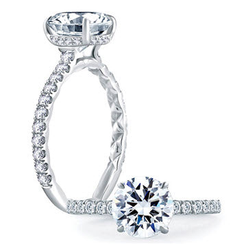 A. Jaffe Quilted Engagement Ring