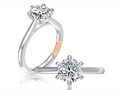 A. JAFFE Platinum Solitaire Setting