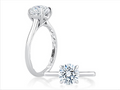 Platinum A. Jaffe Solitaire Mounting