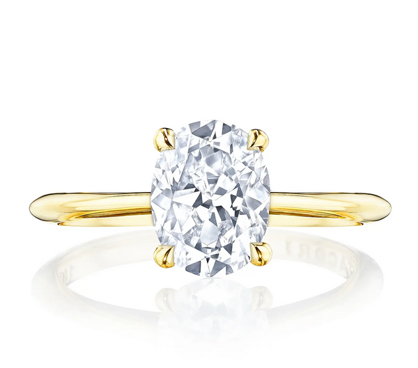 Tacori 18k Oval Solitaire Engagement Ring