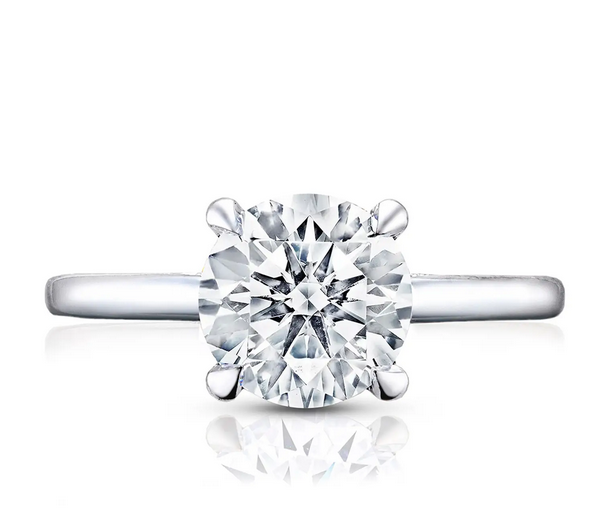 Tacori Platinum Round Solitaire Engagement Ring