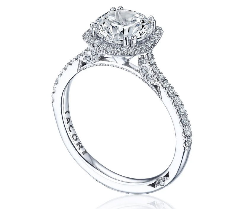 Tacori Round with Cushion Bloom Engagement Ring, view 2