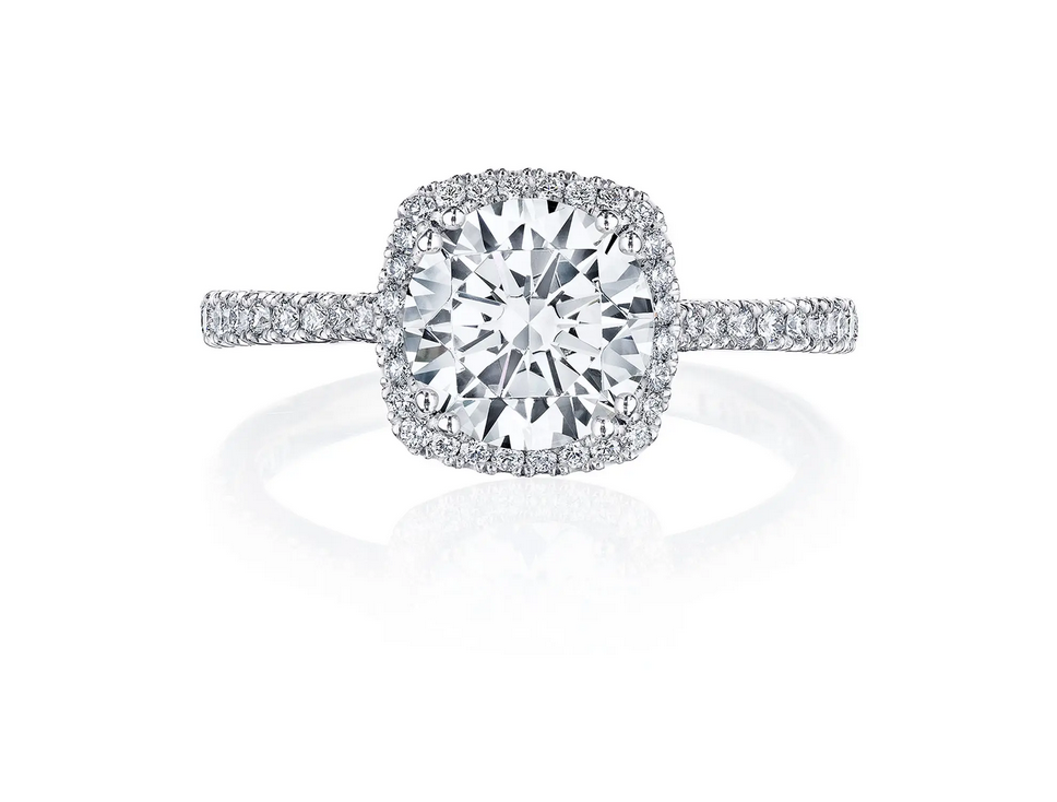 Tacori Round with Cushion Bloom Engagement Ring