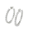 Yourline Emerald Cut Diamond Hoops