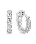 F J KASHI Diamond Hoop Earrings