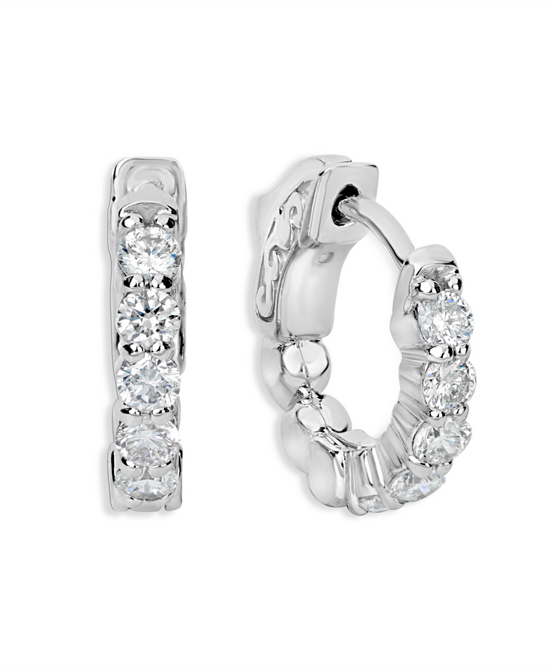 F J KASHI Diamond Hoop Earrings