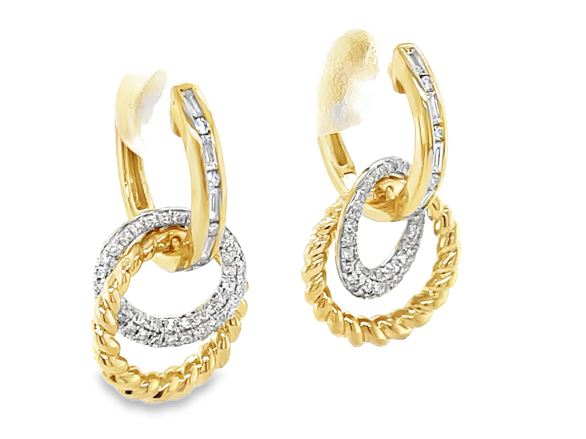 Dilamani Diamond Double Circle Earrings