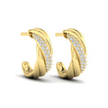 Vlora Jewels Conch Twist Hoop Earrings