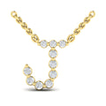 Vlora Jewels Diamond Alphabet Pendant Necklace, J